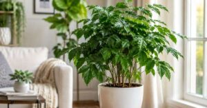 China Doll Plant care indoor setup with bright natural light