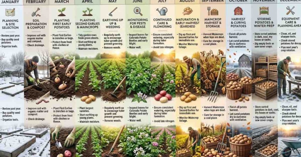 Month by Month Potato Planting C