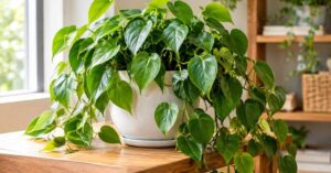 Heartleaf Philodendron with lush trailing vines indoors