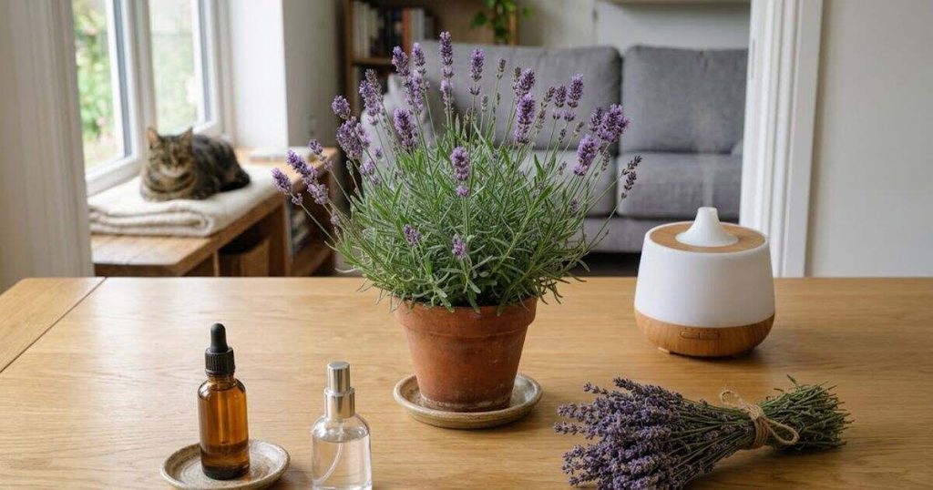 Lavender products in a cat safety check