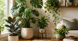 Plant corner ideas for a stylish indoor display.