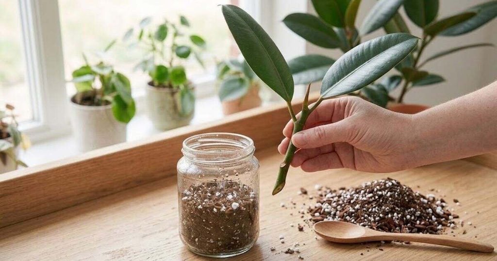 Propagating Ficus elastica
