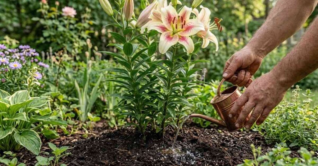 Watering Established Lilies